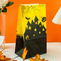 Foreign Trade New New Halloween Gift Bag Halloween Candy Paper Bag Pumpkin Spider Packing Bag sku image 3