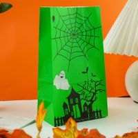 Foreign Trade New New Halloween Gift Bag Halloween Candy Paper Bag Pumpkin Spider Packing Bag sku image 5