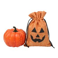 Halloween Funny Pumpkin Linen Party Gift Bags main image 5