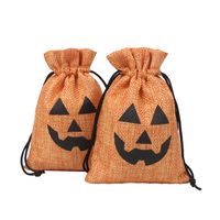 Halloween Funny Pumpkin Linen Party Gift Bags main image 4