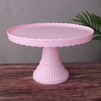 Birthday Solid Color Plastic Party Cake Stand main image 4