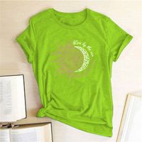 Women's T-shirt Short Sleeve T-shirts Printing Streetwear Sun Letter main image 3