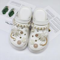 Pearl Flower Diy Eva Sandals Removable Shoe Buckle Hole Shoes Accessories main image 5