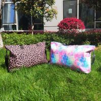 Fashion Tie Dye Leopard Pillow Shape Zipper Handbag main image 1