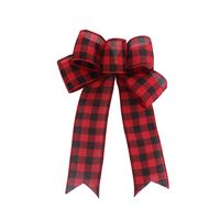 Christmas Bow Knot Flocking Cloth Party Decorative Props sku image 3