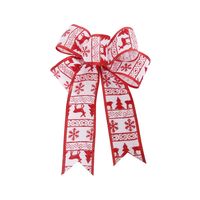 Christmas Bow Knot Flocking Cloth Party Decorative Props sku image 4