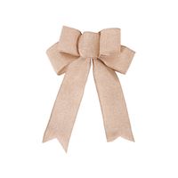 Christmas Bow Knot Flocking Cloth Party Decorative Props sku image 2
