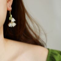 Elegant Flower Alloy Earrings 1 Pair sku image 1