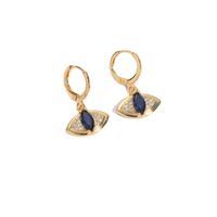 Mode Géométrique Le Cuivre Des Boucles D'oreilles Zircon Boucles D'oreilles En Cuivre main image 4