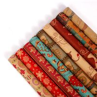Christmas Elk Kraft Paper Party Gift Wrapping Supplies main image 1