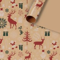 Christmas Letter Deer Paper Party Gift Wrapping Supplies sku image 3