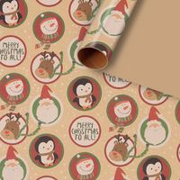 Christmas Letter Deer Paper Party Gift Wrapping Supplies sku image 6