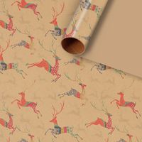 Christmas Letter Deer Paper Party Gift Wrapping Supplies sku image 4