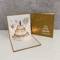 Birthday Greeting Card Music Light 3d 3d Cake Diy Handmade Gift High Sense Blessing Staff Card sku image 11