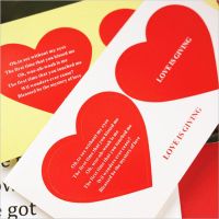 Heart Shape Label Valentine's Day Red Sealing Paste Adhesive Sticker main image 2