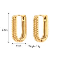 Fashion Geometric Plating Stainless Steel Gold Plated Earrings main image 3