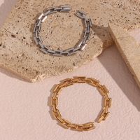 Fashion Geometric Stainless Steel Plating Bracelets Necklace main image 4