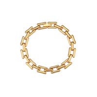 Fashion Geometric Stainless Steel Plating Bracelets Necklace sku image 1