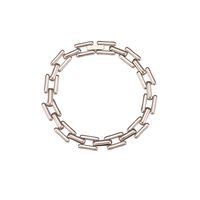 Mode Geometrisch Rostfreier Stahl Überzug Armbänder Halskette sku image 2