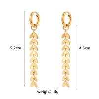Fashion Fish Tail Stainless Steel Earrings Plating Stainless Steel Earrings main image 5