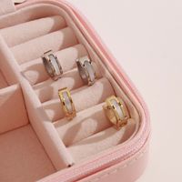 Simple Style Circle Stainless Steel Earrings Plating Stainless Steel Earrings main image 4