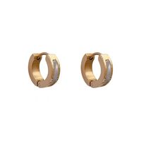 Simple Style Circle Stainless Steel Earrings Plating Stainless Steel Earrings main image 5