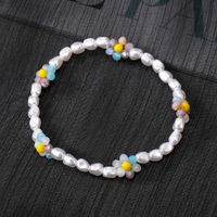 Sweet Flower Resin Beaded Pearl Bracelets 1 Piece sku image 4