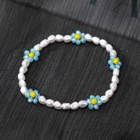 Sweet Flower Resin Beaded Pearl Bracelets 1 Piece sku image 7