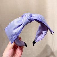 Retro Letter Bow Knot Satin Hair Band sku image 4