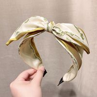 Simple Style Letter Satin Bow Knot Hair Band sku image 2