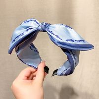 Simple Style Letter Satin Bow Knot Hair Band sku image 3