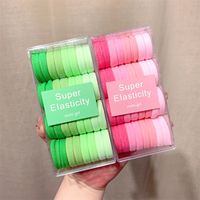 Simple Style Solid Color Rubber Rubber Band main image 4