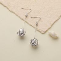 Luxueux Géométrique Le Cuivre Boucles D'oreilles Incruster Zircon Boucles D'oreilles En Cuivre main image 3