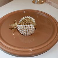 Mignon Poisson Alliage Placage Incruster Perles Artificielles Strass Griffes De Cheveux 1 Pièce sku image 1