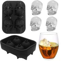 Simple Style Skull Silica Gel Ice Tray main image 4