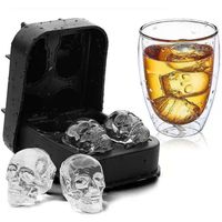 Simple Style Skull Silica Gel Ice Tray sku image 1