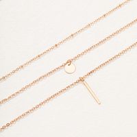Fashion Solid Color Alloy Women's Layered Necklaces 1 Piece main image 3