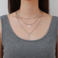 Fashion Solid Color Alloy Women's Layered Necklaces 1 Piece main image 1