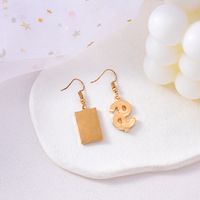 Fashion Geometric Alloy Plating Drop Earrings 2 Pieces main image 5