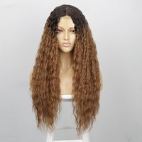 Perruque Petite Perruque En Dentelle Cheveux Longs Bouclés Perruque De Coiffure En Fibre Chimique sku image 3