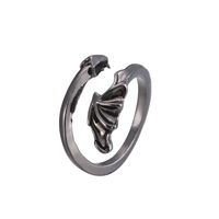 Retro Animal Heart Shape Snake Alloy Plating Rings 1 Piece sku image 10