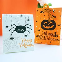 Foreign Trade New New Halloween Gift Bag Halloween Candy Paper Bag Pumpkin Spider Packing Bag sku image 2