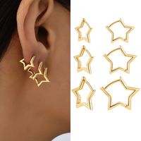 1 Pair Simple Style Heart Shape Plating Copper Earrings main image 3