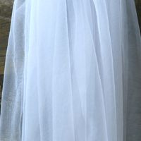 Mode Braut Perlenschleier Doppelschicht Brautschleier Mit Langem Schwanz sku image 3