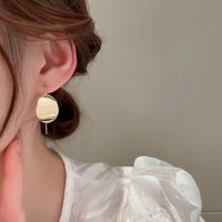 Simple Style Geometric Copper Ear Hook Plating Copper Copper Earrings main image 2