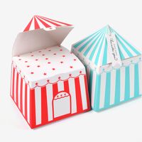 Square Cartoon House Yurt Shape Folding Paper Packaging Box main image 5