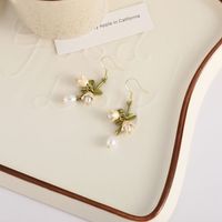 Sweet Flower Alloy Earrings 1 Pair sku image 1
