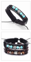 Fashion Tortoise Alloy Leather Beaded Unisex Bracelets main image 2