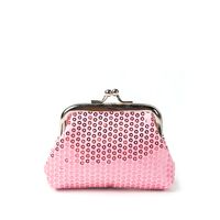 Fashion Solid Color Sequins Square Clasp Frame Coin Purse main image 1