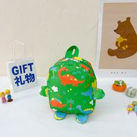 Cute Cartoon Soft Surface Square Zipper Fashion Backpack sku image 3